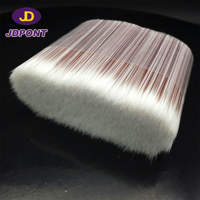 Filamento de cepillo sintético ahusado sólido hueco rojo blanco ------- JDFM # 101