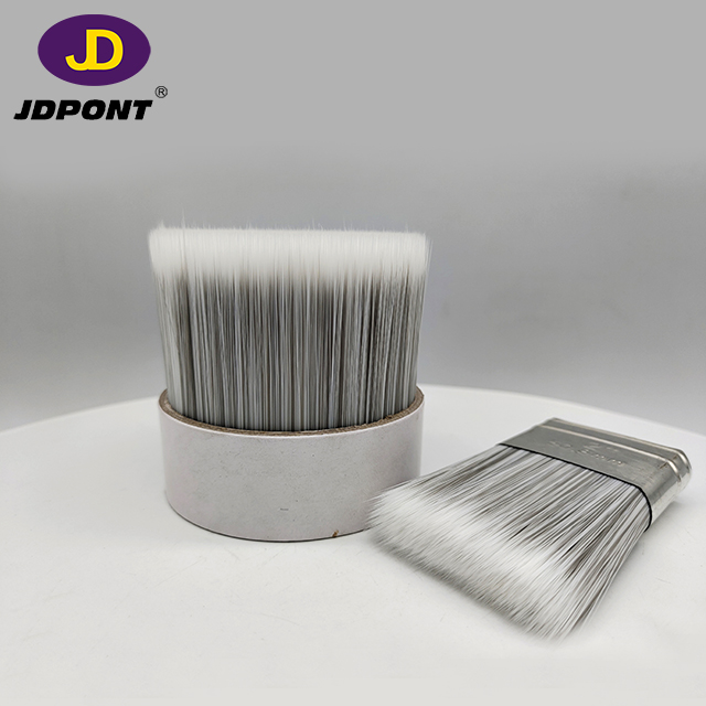 Filamento de cepillo cónico sólido gris de mezcla blanca para cepillo JDF114 #